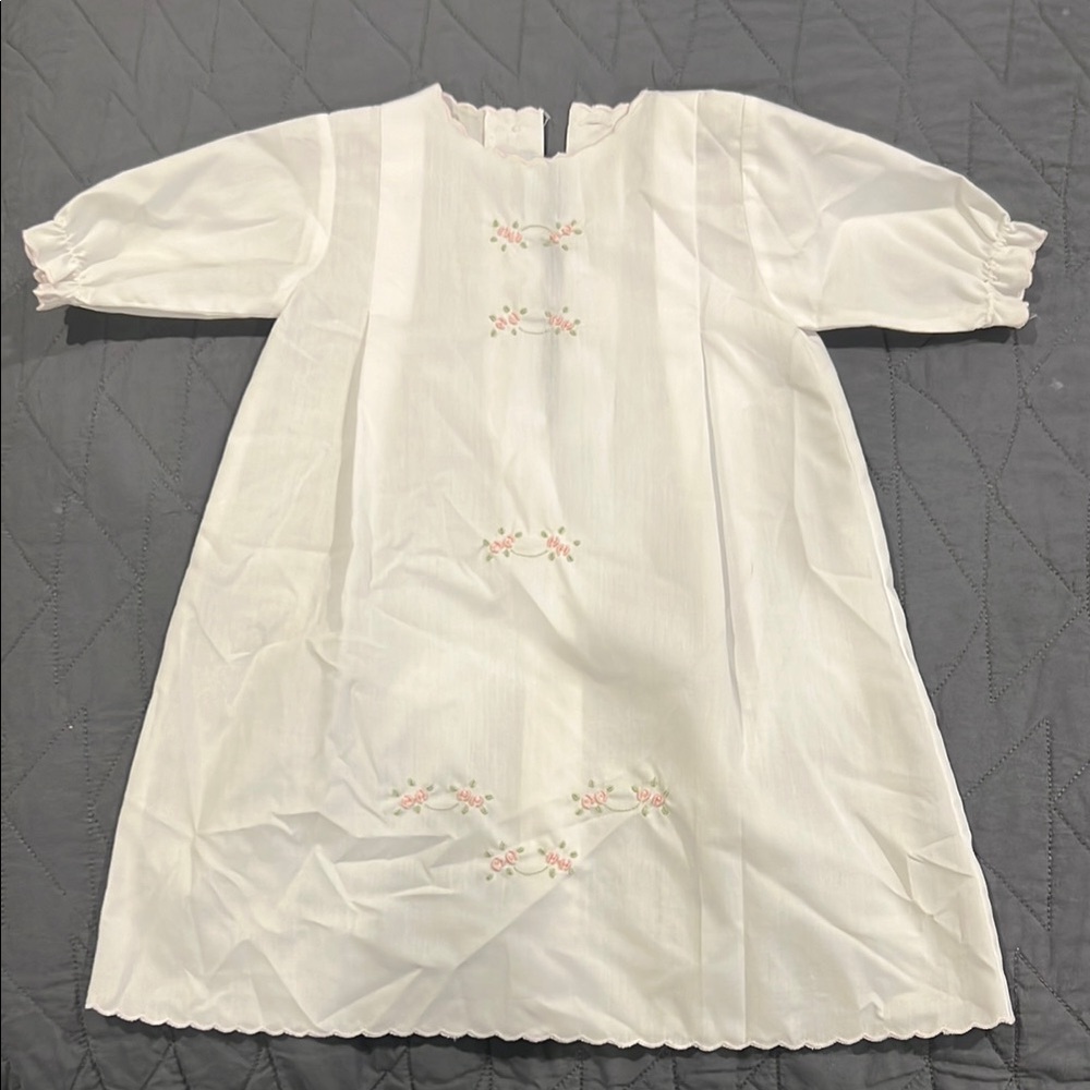 White Embroidered Dress